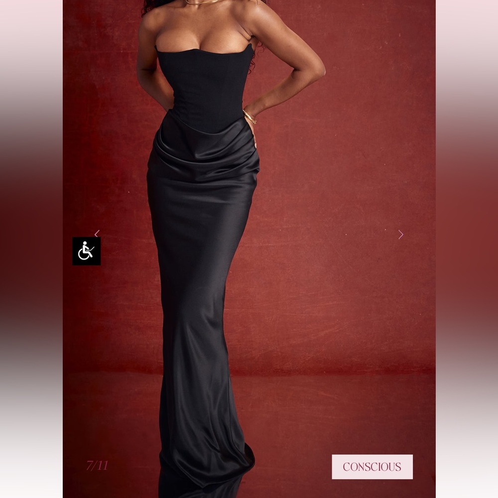 Persephone Elegant Black corset dress